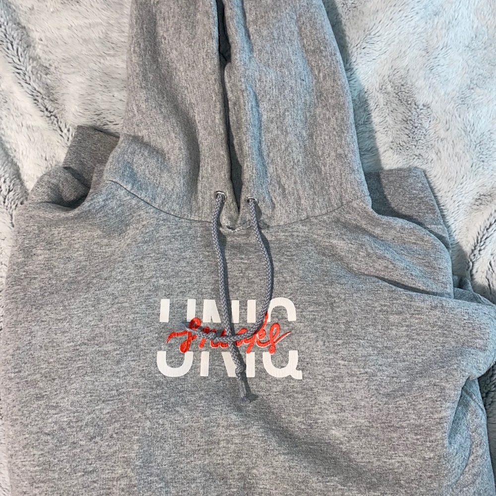 unique sneaks grey hoodie